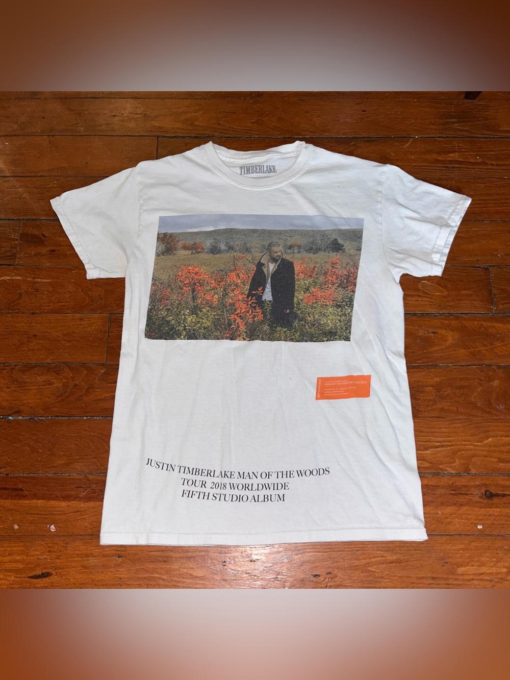 Timberlake Justin Timberlake Man of the Woods Tour Double-Sided Tee White S